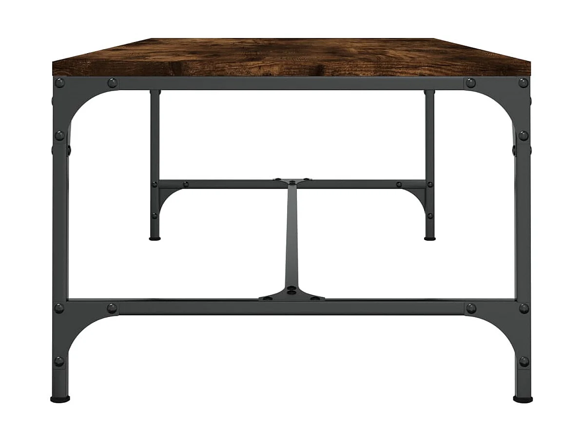 Table basse Chêne fumé 100x50x35 cm Bois d'ingénierie OFR97220 BonneVie Meuble