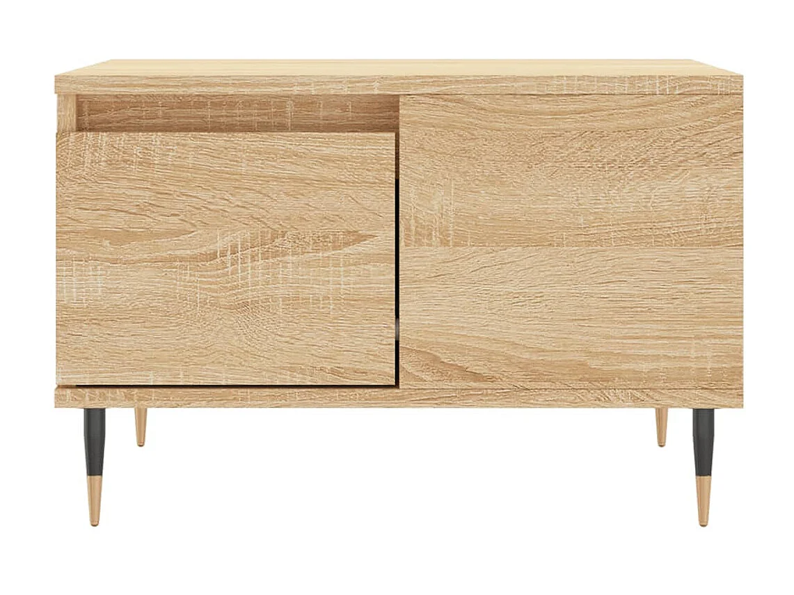 Table basse chêne sonoma 55x55x36,5 cm bois d'ingénierie OFR61707 BonneVie Meuble
