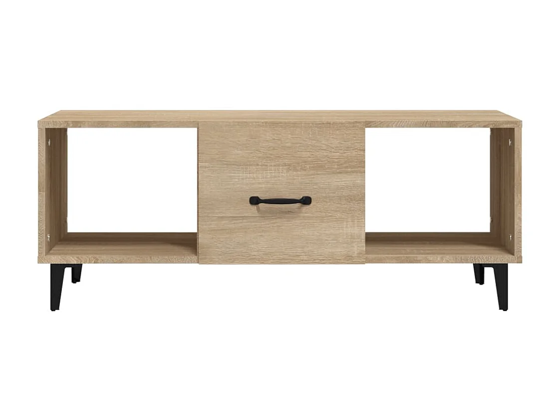 Salontafel 102x50x40 cm bewerkt hout sonoma eikenkleurig NL67599