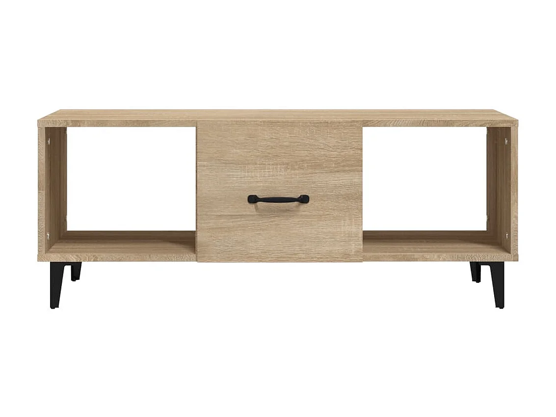 Salontafel 102x50x40 cm bewerkt hout sonoma eikenkleurig NL67599