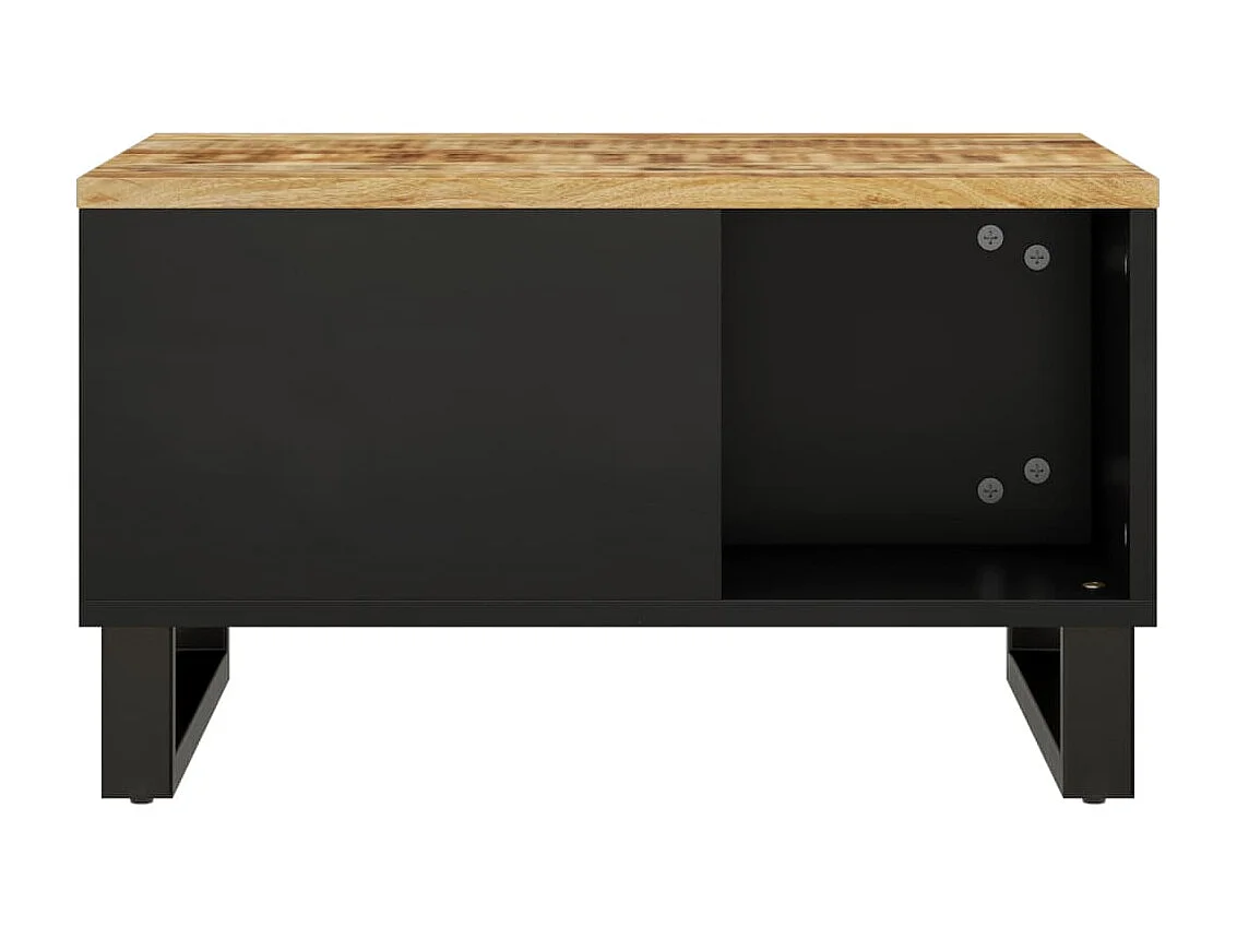 Mesa de centro de madera maciza mango 60x50x35 cm ES60677