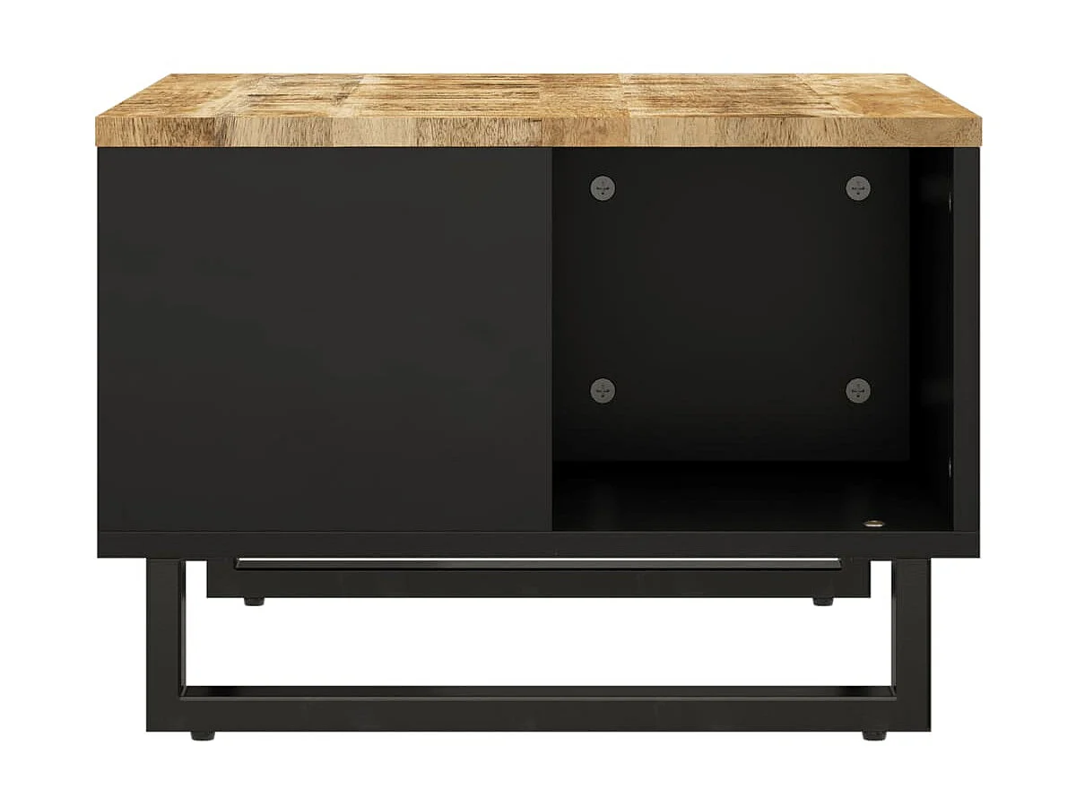 Mesa de centro de madera maciza mango 60x50x35 cm ES60677