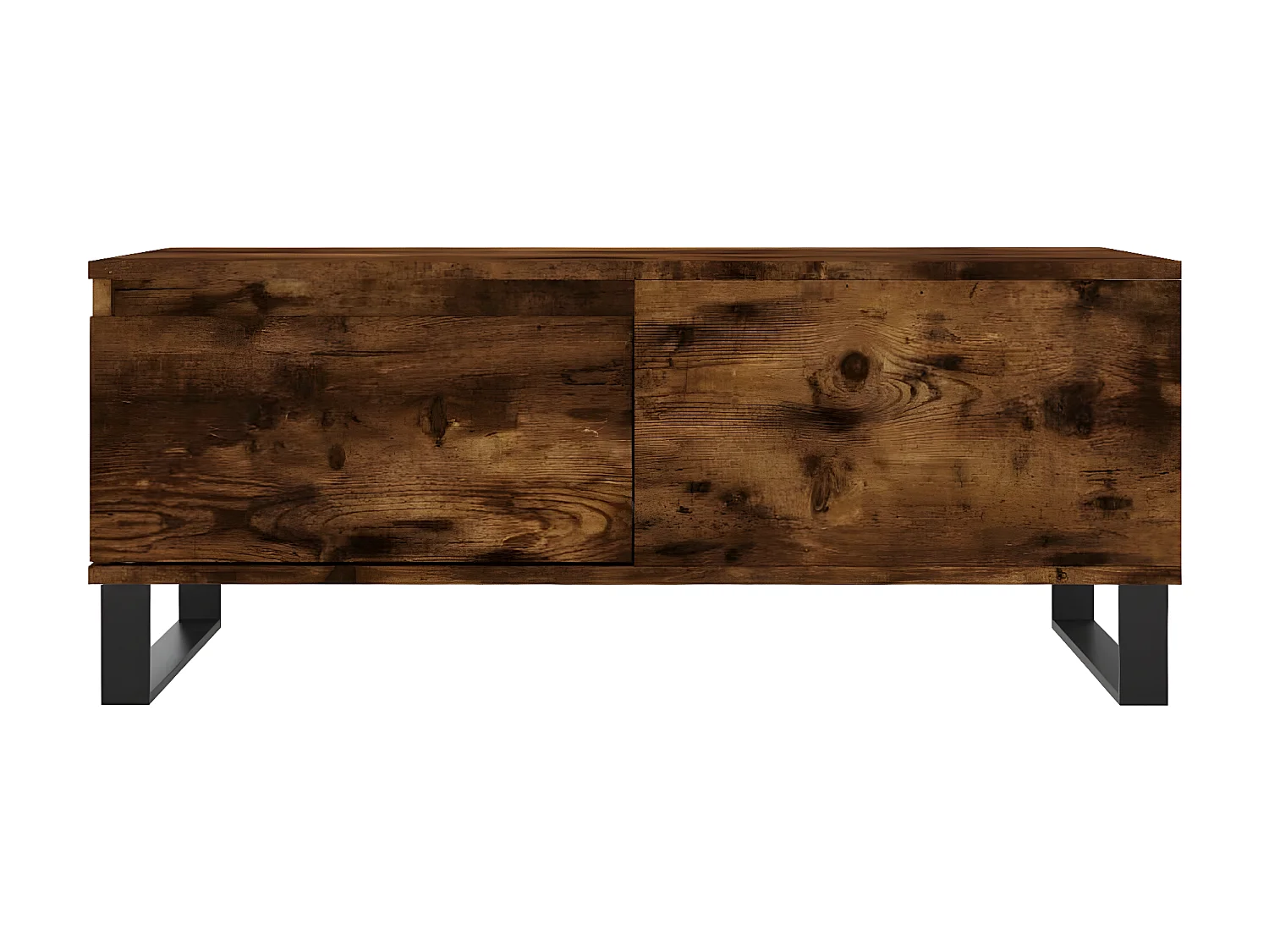 Salontafel 90x50x36,5 cm bewerkt hout gerookt eikenkleurig NL97085