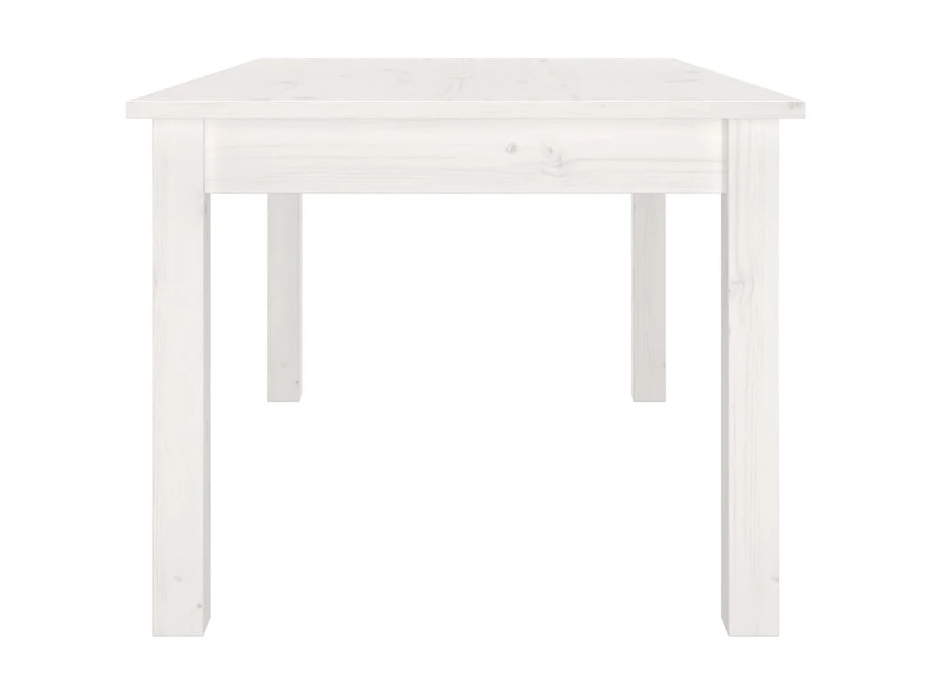 Mesa de centro 80x50x40 cm madeira de pinho maciça branco PT719657