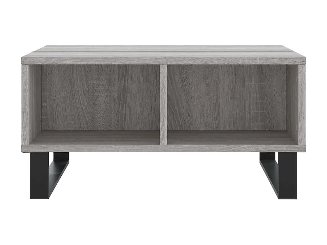 Table basse sonoma gris 60x60x30 cm bois d'ingénierie OFR85480 BonneVie Meuble
