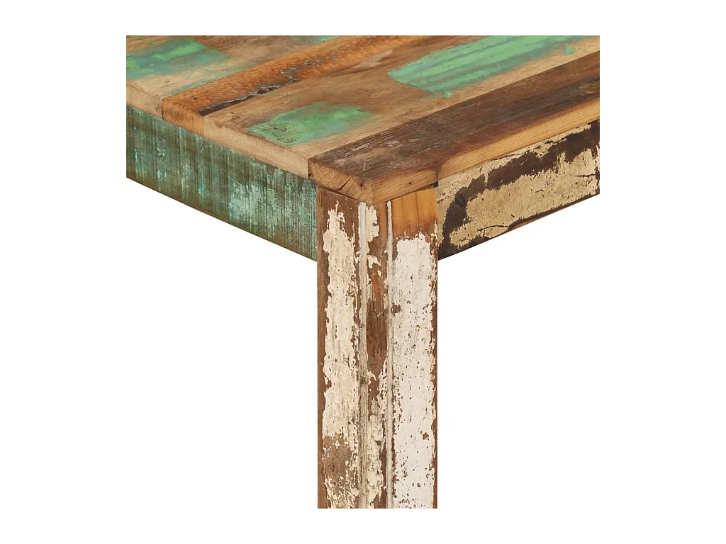 Table basse 80x80x40 cm Bois de récupération massif OFR77669 BonneVie Meuble