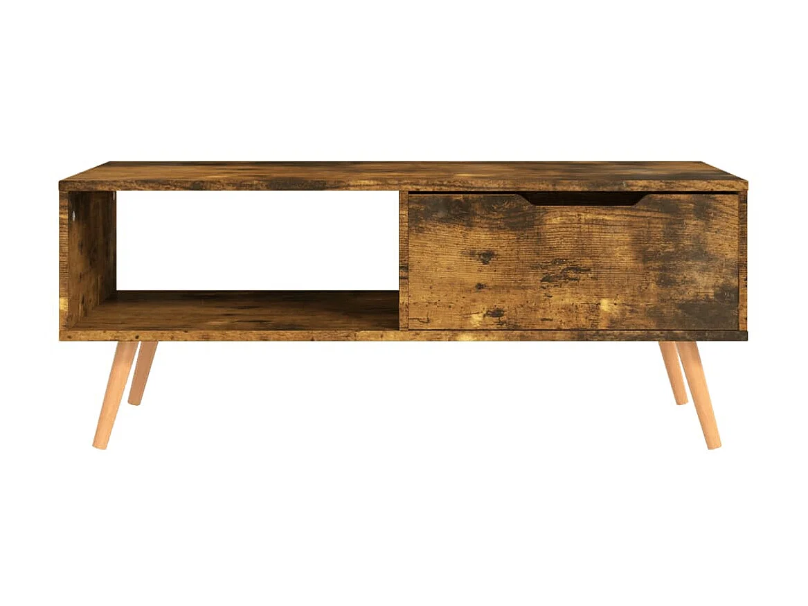Mesa de centro 100x49,5x43 cm derivados madeira carvalho fumado PT520791