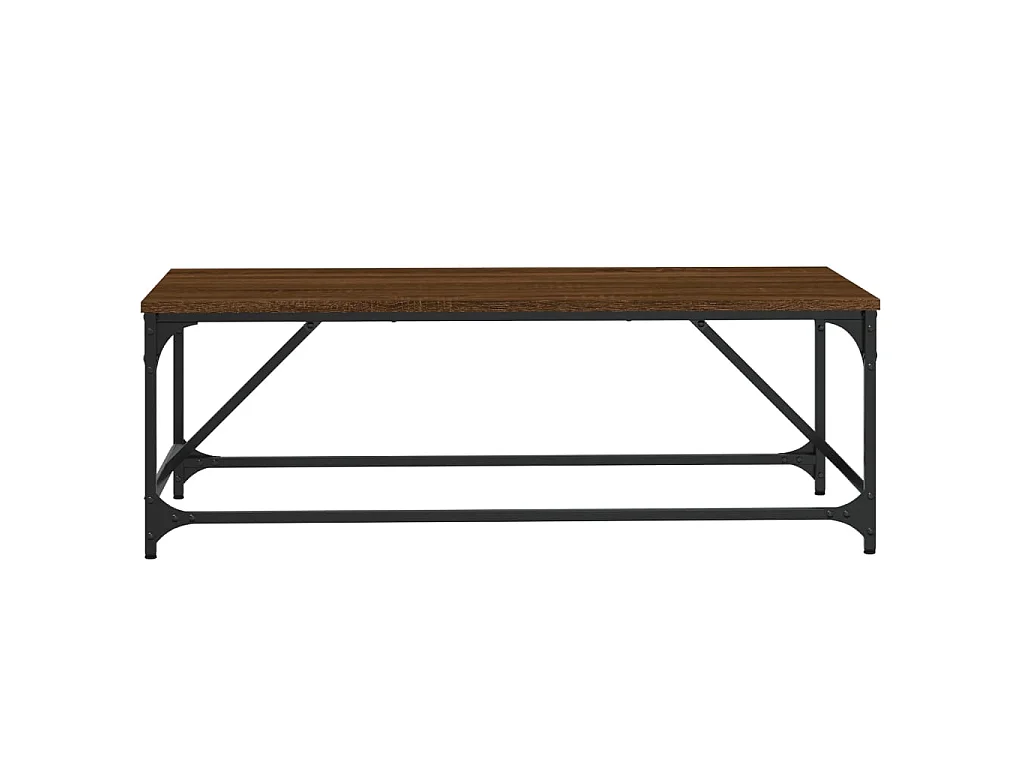 Table basse Chêne marron 100x50x35 cm Bois d'ingénierie OFR83508 BonneVie Meuble
