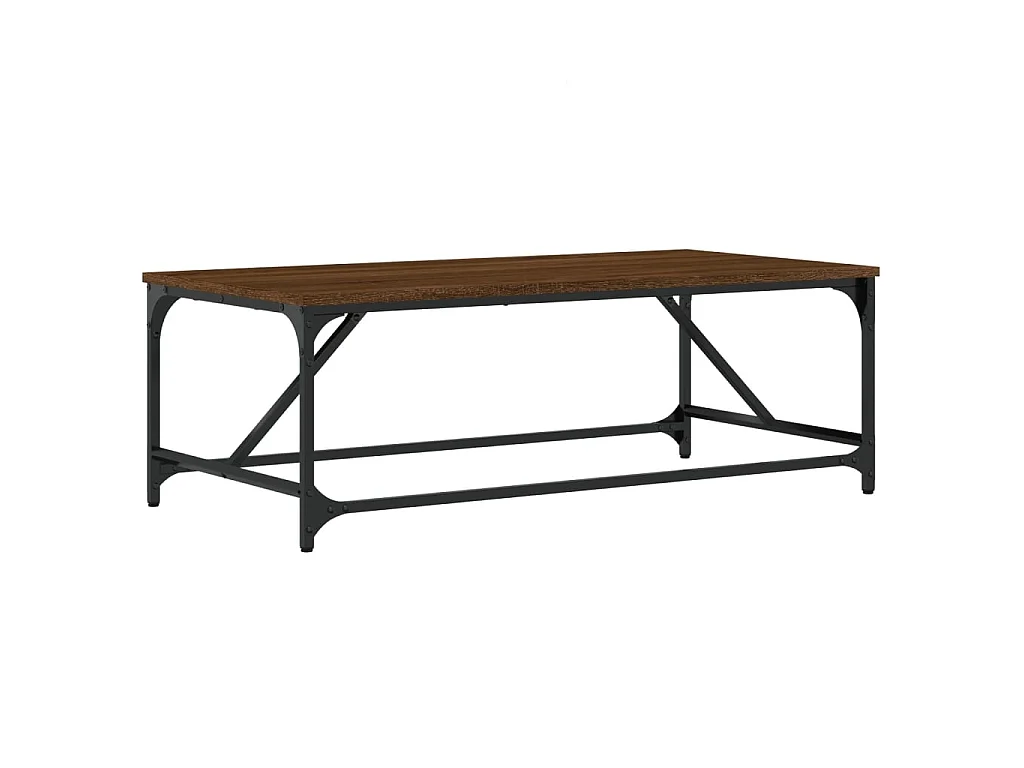 Table basse Chêne marron 100x50x35 cm Bois d'ingénierie OFR83508 BonneVie Meuble