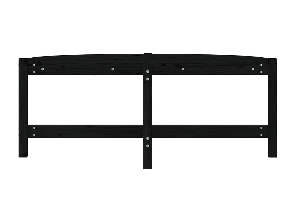 Mesa de centro de madera maciza de pino negro 118x63x45 cm ES94015