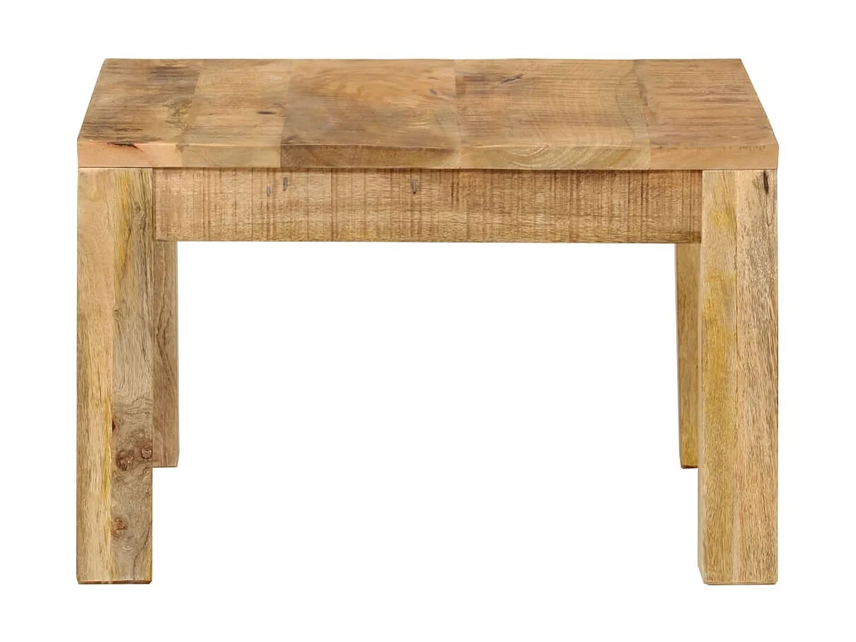 Table basse 55x55x35 cm Bois de manguier massif OFR48966 BonneVie Meuble