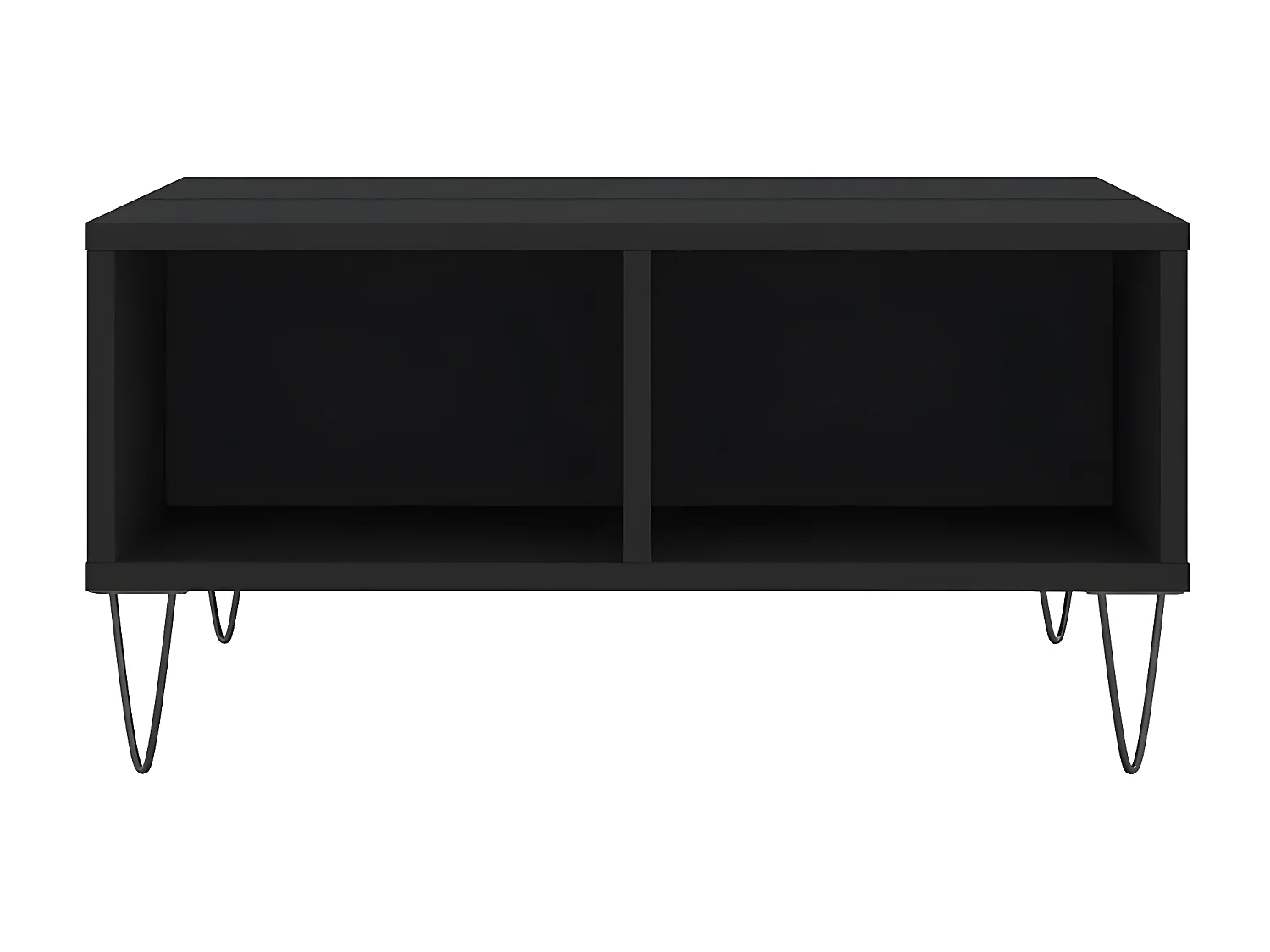 Mesa de centro 60x60x30 cm derivados de madeira preto PT743499