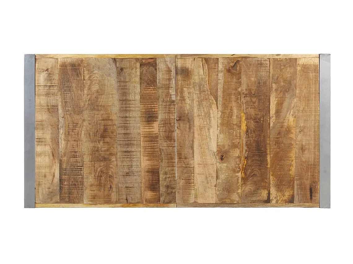 Mesa de centro madera de mango rugosa 140x70x40 cm ES17336