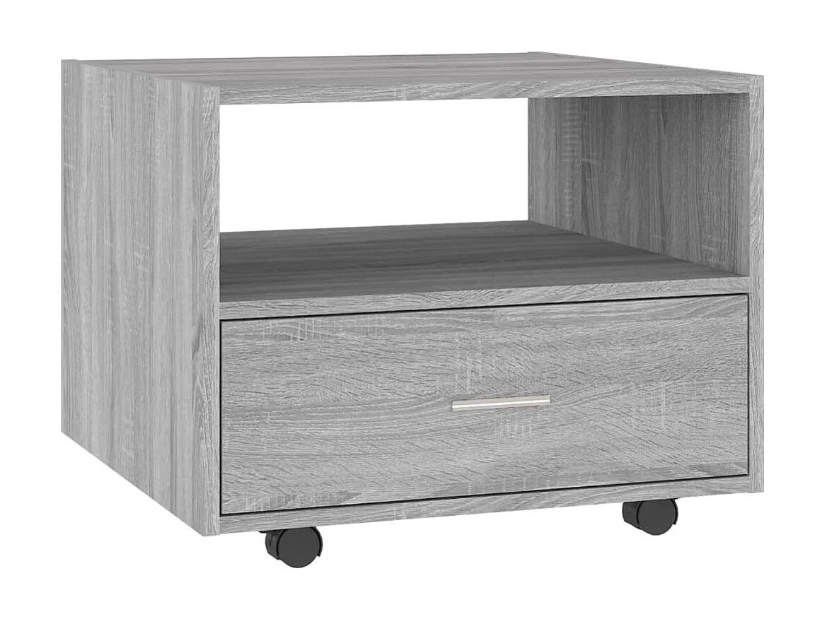 Table basse sonoma gris 55x55x40 cm bois d'ingénierie OFR49995 BonneVie Meuble