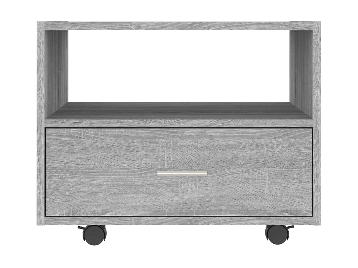 Table basse sonoma gris 55x55x40 cm bois d'ingénierie OFR49995 BonneVie Meuble