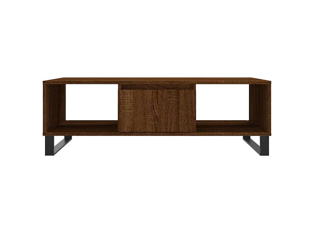 Mesa de centro 104x60x35 cm derivados madeira carvalho castanho PT650969
