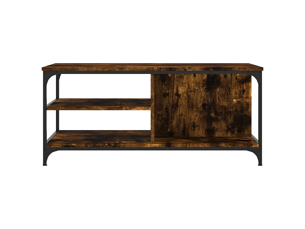 Table basse Chêne fumé 100x50x45 cm Bois d'ingénierie OFR16351 BonneVie Meuble