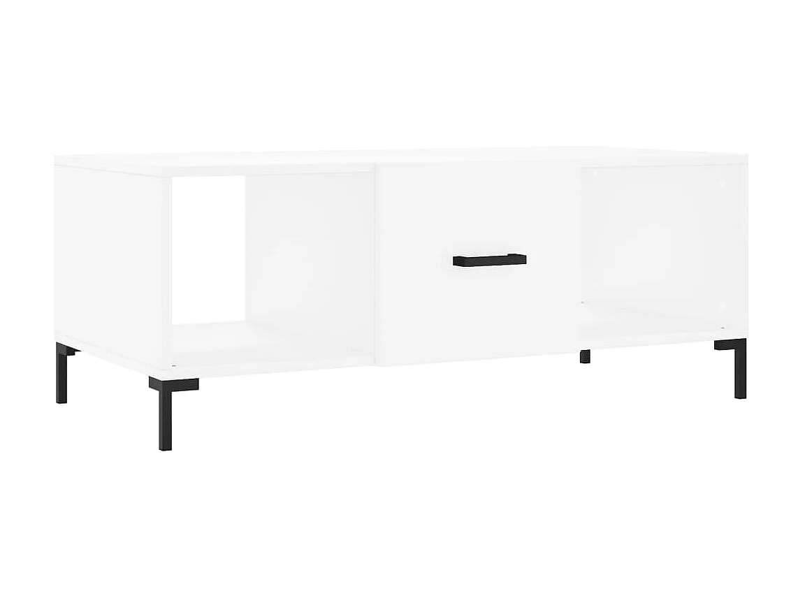 Mesa de centro madera contrachapada blanco 102x50x40 cm ES56027