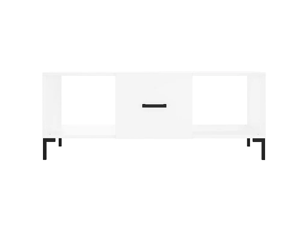 Mesa de centro madera contrachapada blanco 102x50x40 cm ES56027