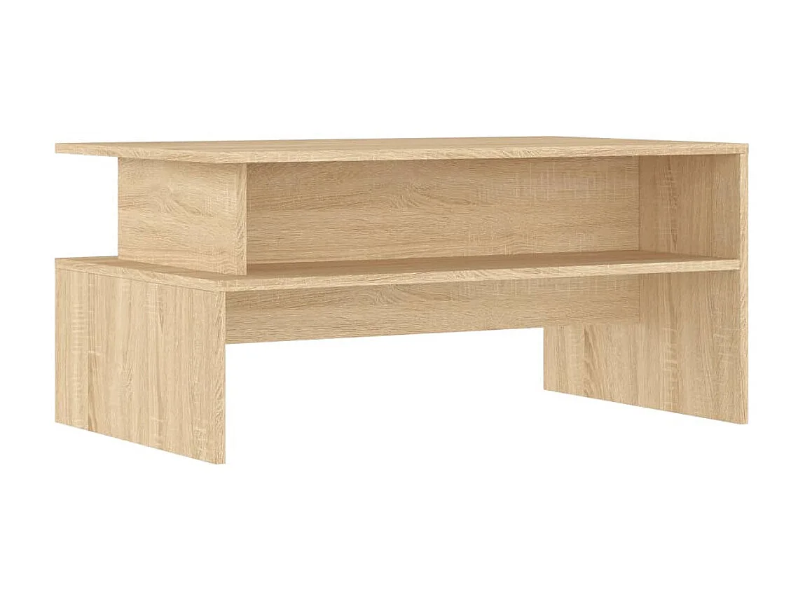 Salontafel 90x55x42,5 cm bewerkt hout sonoma eikenkleurig NL73529