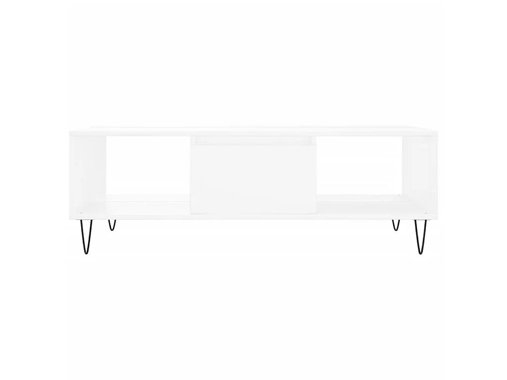 Mesa de centro 104x60x35 cm derivados de madeira branco PT498289