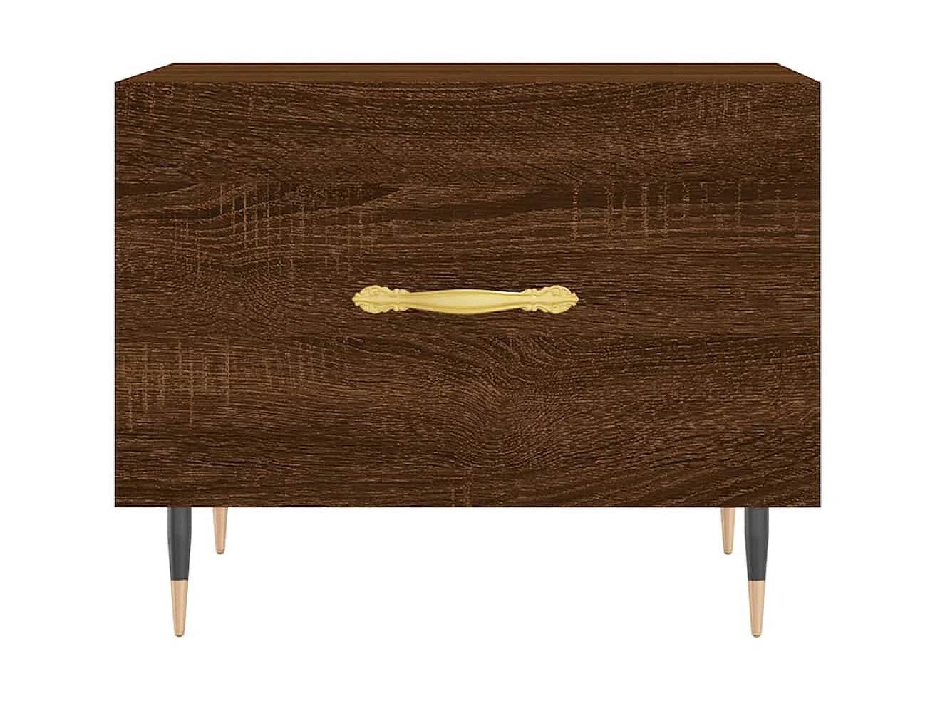 Table basse Chêne marron 50x50x40 cm Bois d'ingénierie OFR19568 BonneVie Meuble