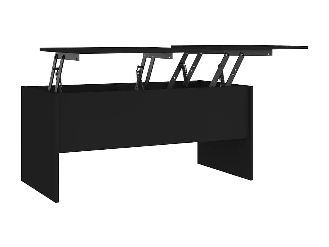 Mesa de centro 102x50,5x46,5 cm madeira processada preto PT189805