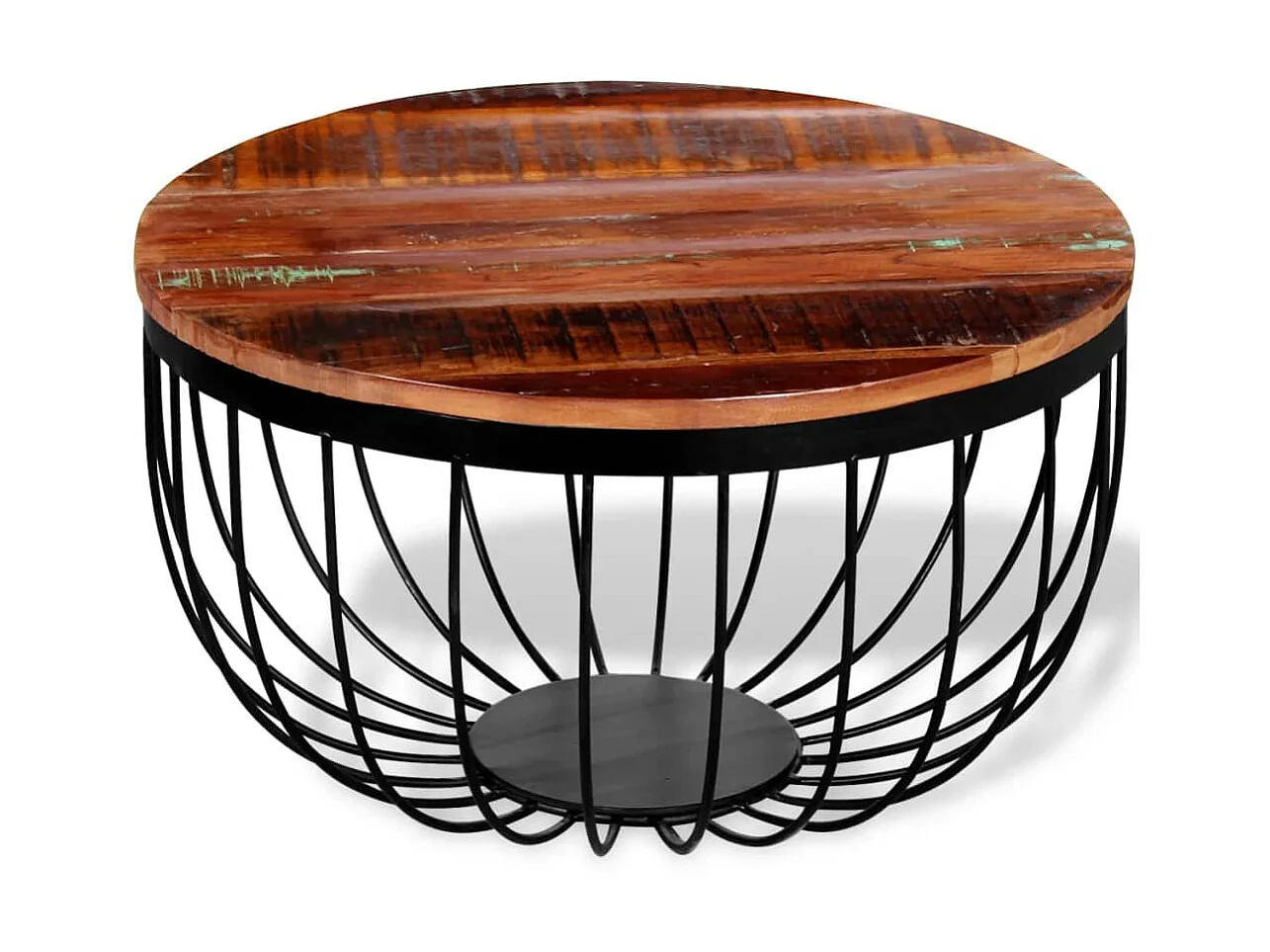 Mesa de centro madera maciza reciclada ES86864