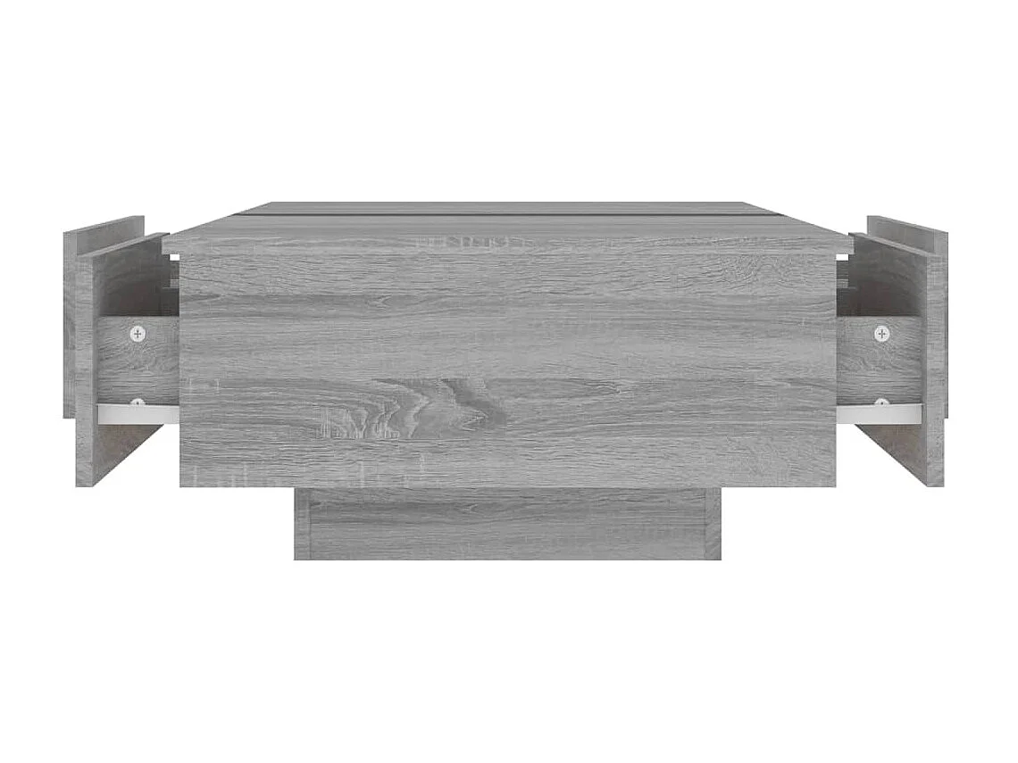 Table basse Sonoma gris 90x60x31 cm Bois d'ingénierie OFR55626 BonneVie Meuble