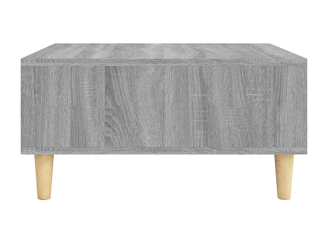 Table basse Sonoma gris 60x60x30 cm Aggloméré OFR13202 BonneVie Meuble