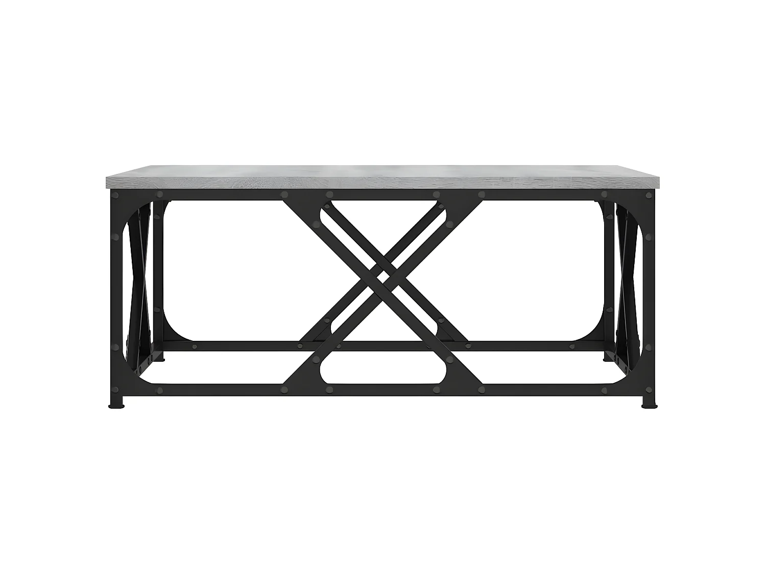 Mesa de centro madera contrachapada gris Sonoma 70x70x30 cm ES81695