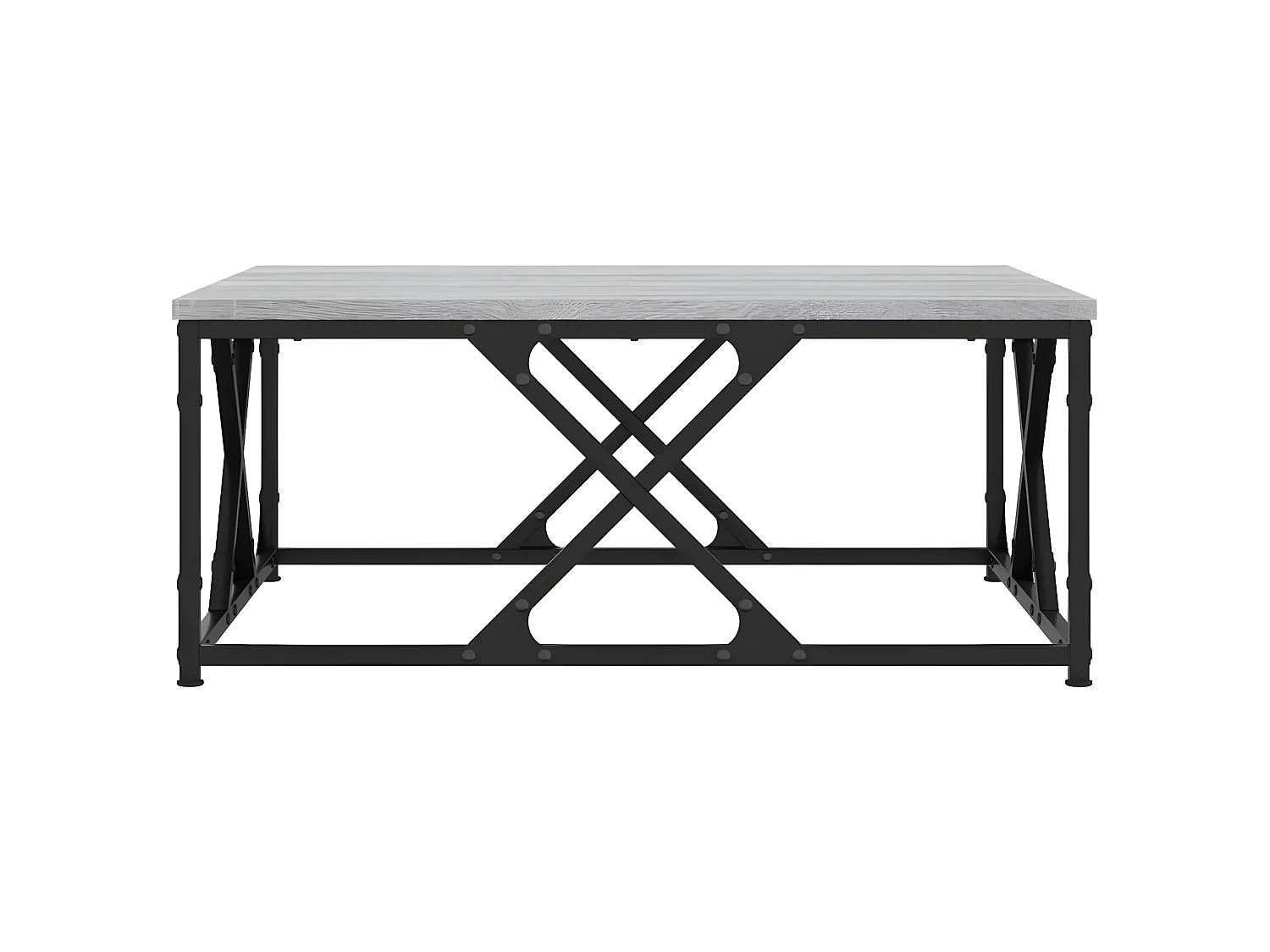 Mesa de centro madera contrachapada gris Sonoma 70x70x30 cm ES81695