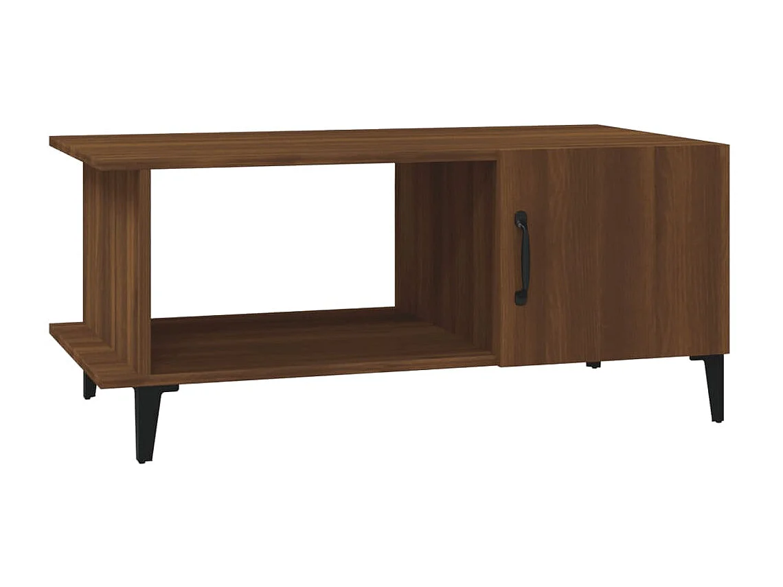 Table basse Chêne marron 90x50x40 cm Bois d'ingénierie OFR34392 BonneVie Meuble