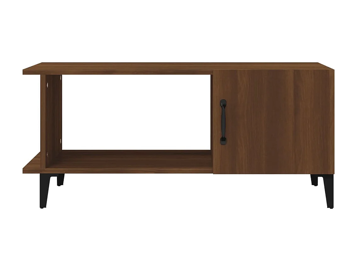 Table basse Chêne marron 90x50x40 cm Bois d'ingénierie OFR34392 BonneVie Meuble