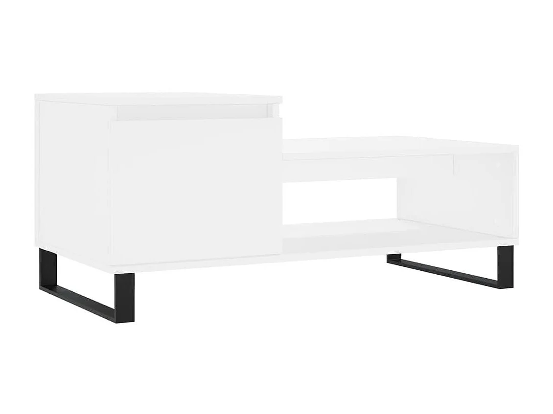 Mesa de centro 100x50x45 cm derivados de madeira branco PT656354