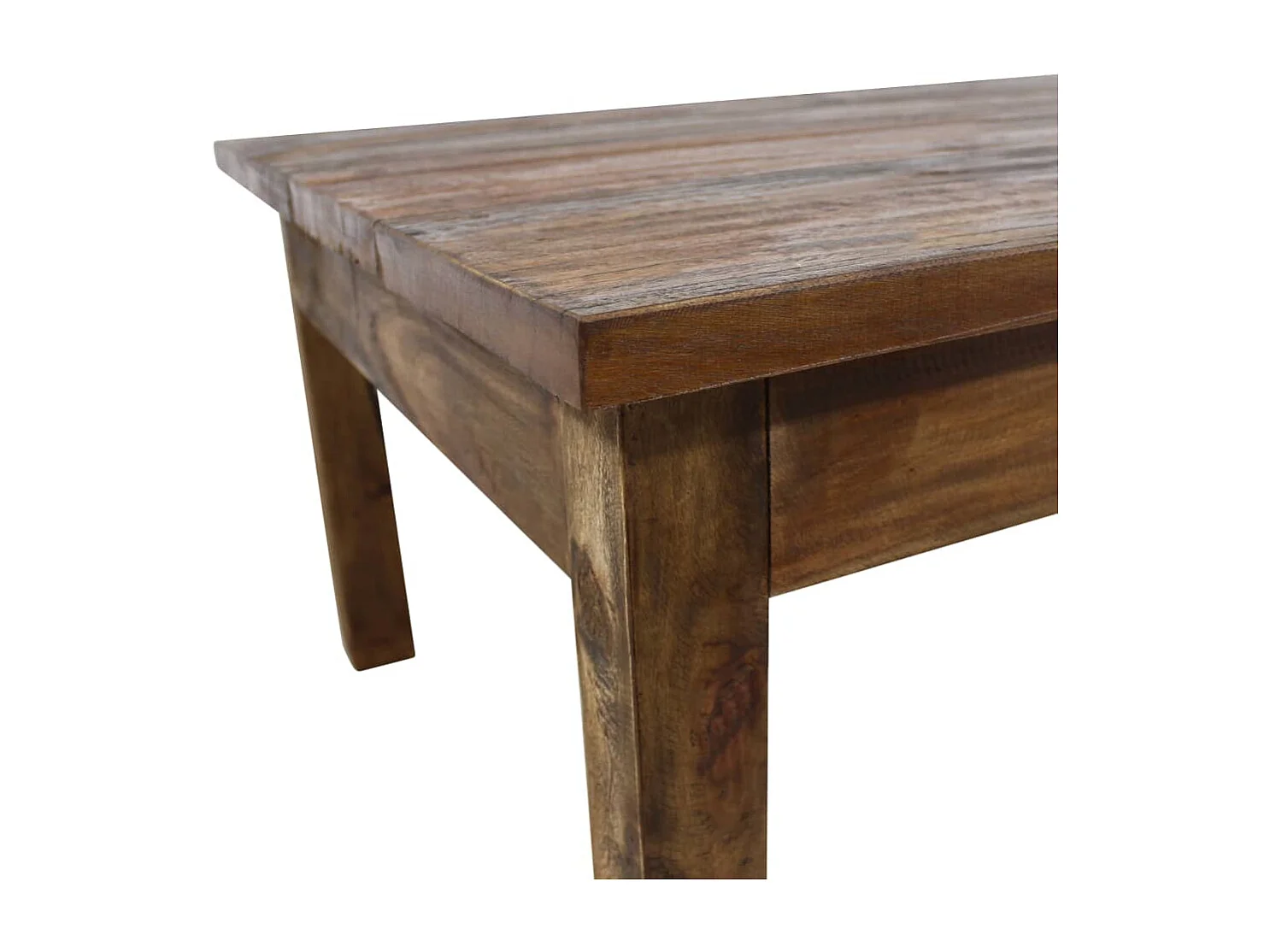 Table basse Bois de récupération massif 98 x 73 x 45 cm OFR19668 BonneVie Meuble