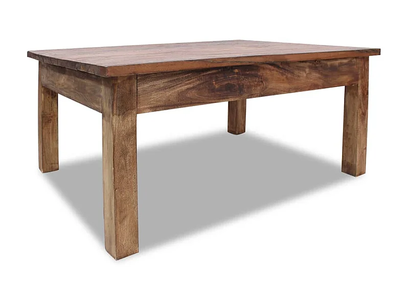 Table basse Bois de récupération massif 98 x 73 x 45 cm OFR19668 BonneVie Meuble