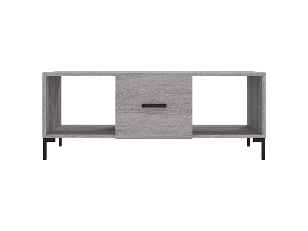 Salontafel 102x50x40 cm bewerkt hout grijs sonoma eikenkleurig NL31025