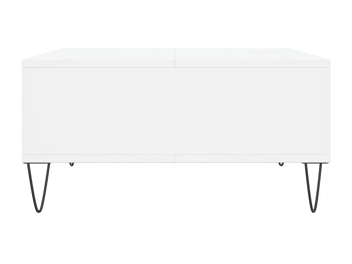 Table basse blanc 60x60x30 cm bois d'ingénierie OFR11540 BonneVie Meuble