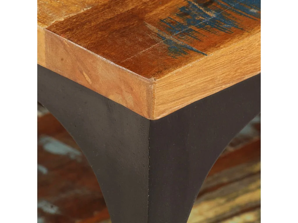 Table basse et étagère 100x60x35 cm Bois de récupération solide OFR74842 BonneVie Meuble