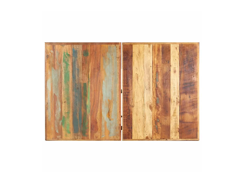 Table basse 142x90x42 cm Bois de récupération massif OFR63292 BonneVie Meuble