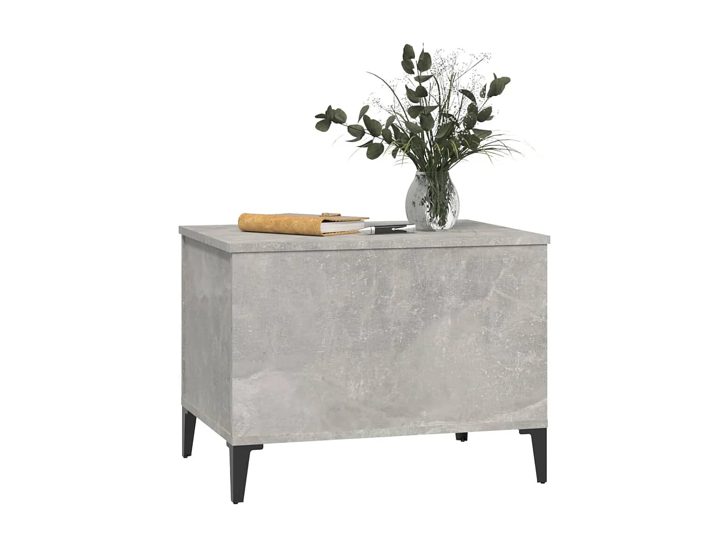Table basse relevable Gris béton 60x44,5x45 cm Bois d'ingénierie OFR24746 BonneVie Meuble