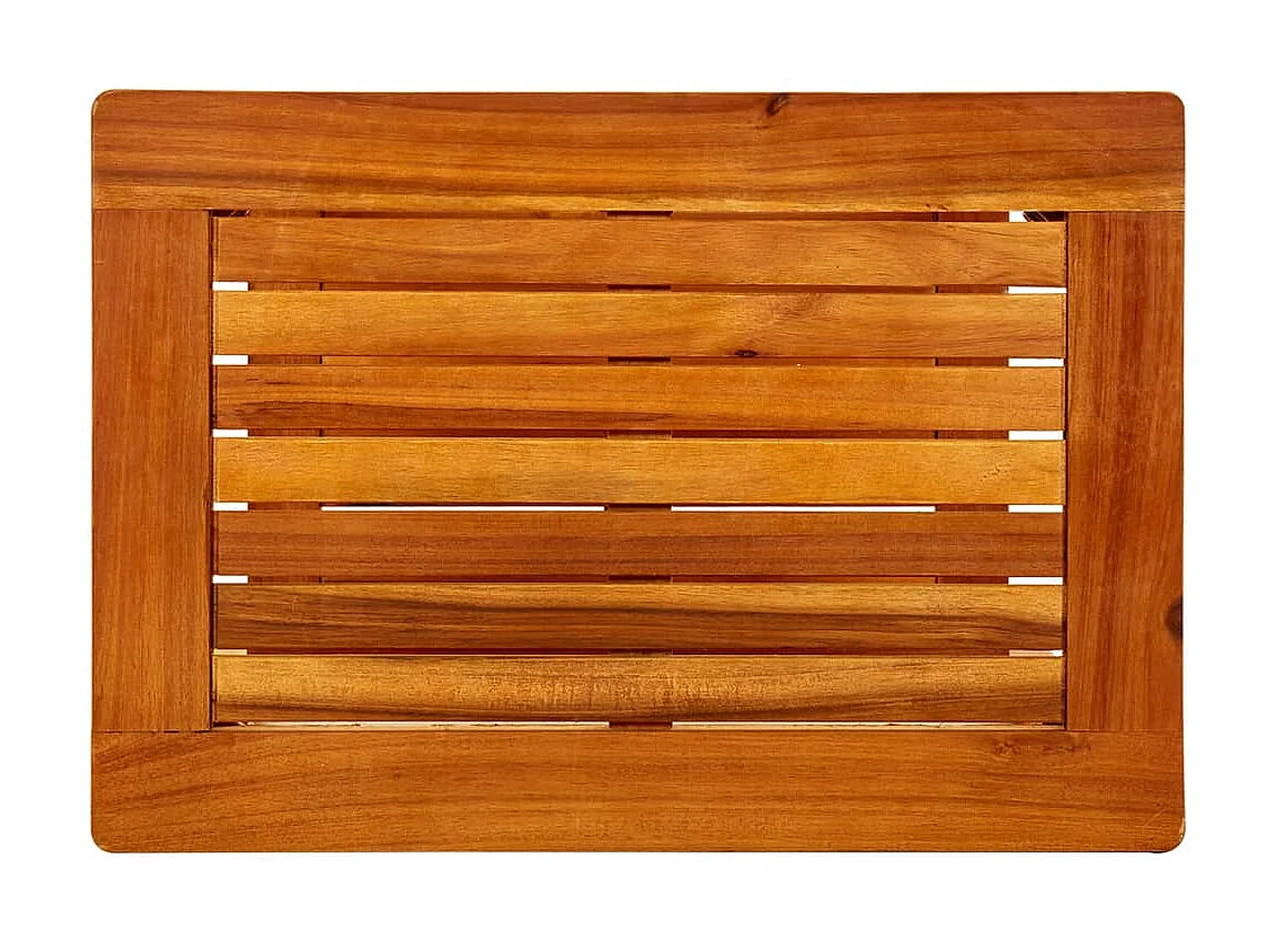 Table basse 50x35x45 cm Bois d'acacia solide OFR80425 BonneVie Meuble