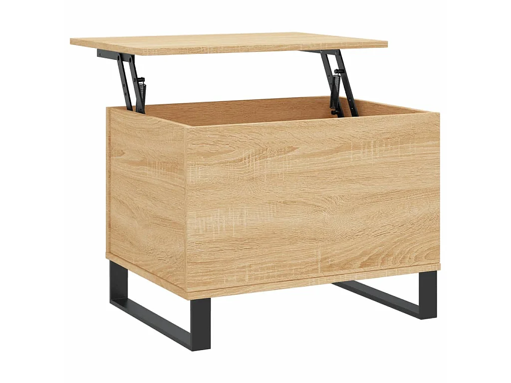 Table basse relevable Chêne sonoma 60x44,5x45 cm Bois d'ingénierie OFR54786 BonneVie Meuble