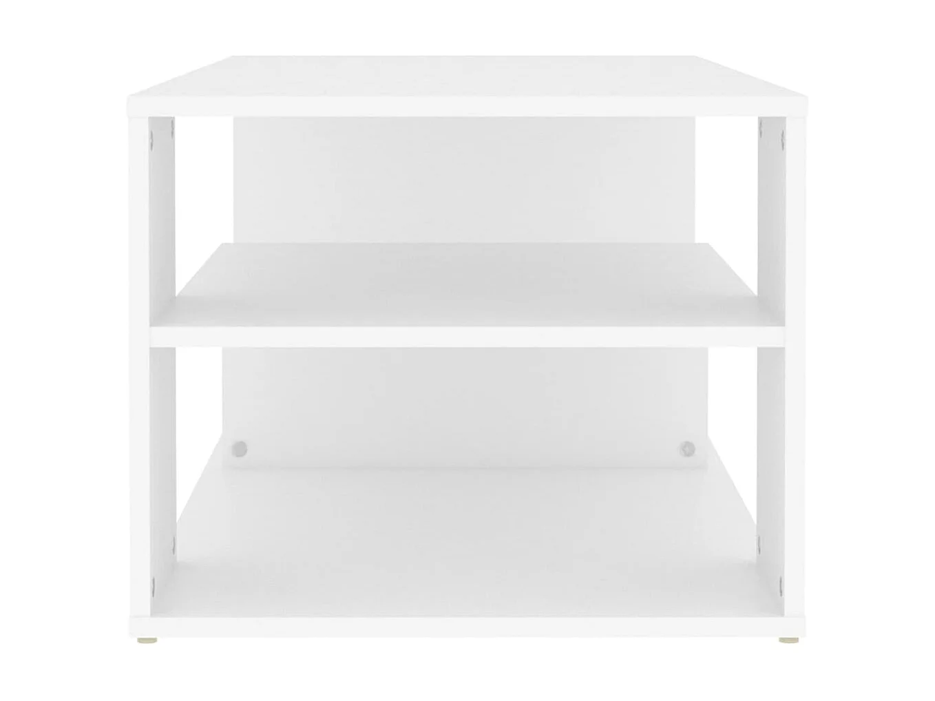 Mesa de centro madera contrachapada blanco 100x50x40 cm ES36186