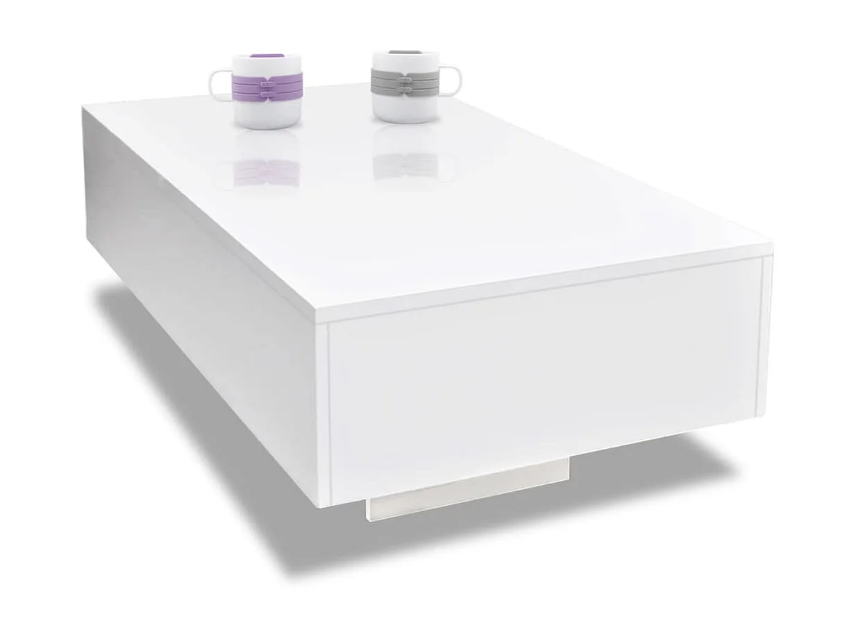 Mesa de centro, branco brilhante PT976700