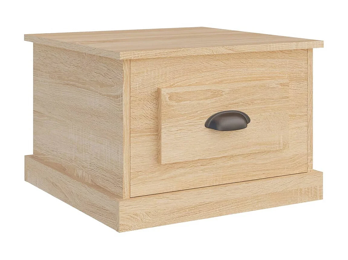 Salontafel 50x50x35 cm bewerkt hout sonoma eikenkleurig NL40947