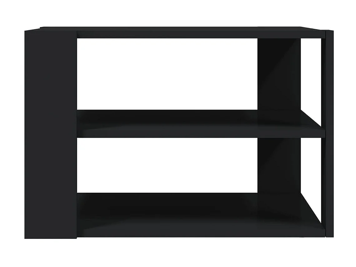 Mesa de centro madera de ingeniería negro 59,5x59,5x40 cm ES43284