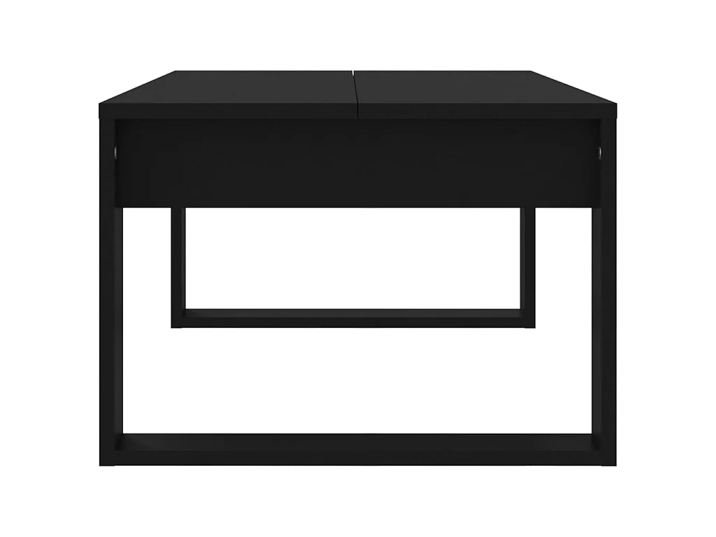 Mesa de centro 102x50x35 cm derivados de madeira preto PT221126