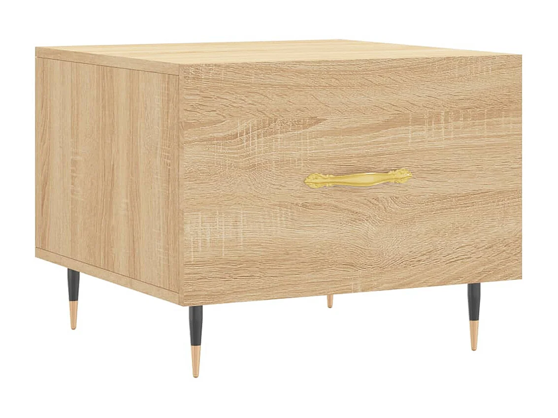 Table basse Chêne sonoma 50x50x40 cm Bois d'ingénierie OFR10955 BonneVie Meuble